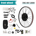 25   48v 1200w E-bike Conversion Kit Electric Bicycle Front Wheel Hub Motor 700c