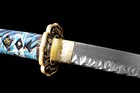 Katoku Katana Samurai Sword Damascus Steel Brass Tsuba Razor Sharp New Blade