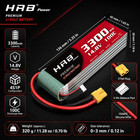 2pcs Hrb 14 8v 4s 3300mah Lipo Battery 100c Xt60 For Rc Car Truck Boat Drone Fpv