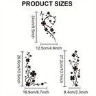 1bag 3 Styles Lucky Clover Vine Stencil 11 8  11 8inch Shamrock Branch Stencil
