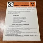 Vtg Automobiles Kotchkiss Hb 40 French Military Vehicle Marketing Specs Sheet