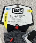 100  Teratec Elbow Guards Mtb Mx Level 1 Gray black Size Medium New