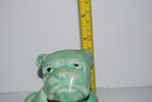 Vintage Morton Pottery Green Bulldog Planter Mid Century Art Deco Dog As Is Chip