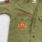 Vtg Boy Scouts Of America Bsa Green Button Up Short Sleeve Shirt Boys Neck 13