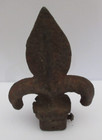 Vintage Cast Iron Fleur De Lis Spear Fence Post Topper Finial 4 
