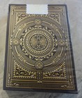 Medallions Black   Gold Foil Playing Cards Deck New Sealed Gambler s Warehouse