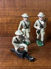 Set Of 5 Vintage Soldiers Cast Metal Army Men Iron Barclay Army Assortment