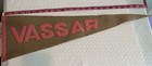 Vassar College Vintage Pennant Flag Felt Souvenir Pink Grey Poughkeepsie Ny