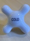 Set Of 3 Vintage Porcelain Cross Faucet Knobs And One Miscellaneous