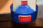 Vintage Space Age Coin Bank Usa Rocket Trip To The Moon Acry Plastics