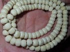 Buddhist 108 Drum Shaped Lines Yak Bone Mala Prayer Beads  x9 