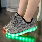 Boys girls Usb Charging Led Light Luminous Laces Shoes Kids Flashing Sneakers