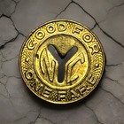 1950   s Vintage New York City Nyc Subway Token Small  y 