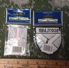 Uk Scotland   Union Jack Souvenir Embroidered Patches Lot Of 2 - New 