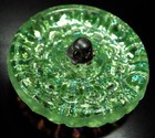 3 Czech Crystal Glass Lacy Buttons  p596 - 27 Mm Or 1  - Iridescent     Wow  