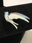 Hroar Prydz Bird Brooch Sterling Silver Enamel Norway Norwegian Vtg 975