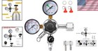 Enhanced Co2 Kegerator Regulator With Brass Body - Complete Installation Kit