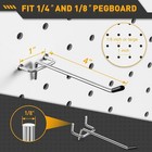 Pegboard Hooks  25 Pack 4 Inch Peg Board Organizer Accessories For Hanging Fit 1