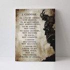 Armored Samurai Canvas Wall Art I Choose To Live By Choice Canvas Painting Fo   