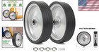 Durable 10  Flat-free Solid Rubber Tires  2-pack - Perfect For Dollies   Carts