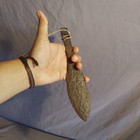 Antique Hand Forged Iron Spear Point - 9in