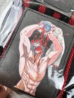 Anime Baki Wrist Wraps Pair Black Red Adjustable Weightlifting Powerlifting Gym