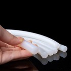 White Solid Silicone Rubber Round Bars Waterproof Heat Resistant Sealing 1-25mm