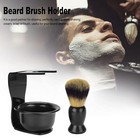 3-in-1 Shaving Brush Kit Includes Badger Hair Bowl Razor   Brush Holder Stand