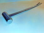 Vintage 12  Long  1950 s Chrome Plated  Crate Prybar Tool - South Water Paper Co