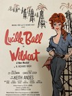 Rare Wildcat Lucy Lucille Ball Musical Window Card Poster Broadway  14x22