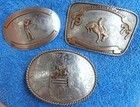 3 Silver Belt Buckles Comstock Silver Silvex Silver System Jumper Rodeo Shooter