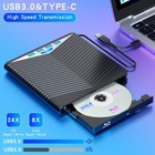 External Cd Dvd Drive For Pc Laptop Windows 11 10 Usb 3 0 Burner Reader Writer