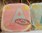 Lot Of 6 Vintage Kurt Adler 1979 Wood Blocks And 4 Other Vintage Letter Blocks