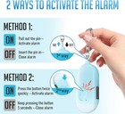 Personal Alarm Siren 5-pack - 130db Self Defense Alarm Keychain  Rechargeable   