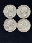 90  Silver Washington Quarter Roll Mixed Full Dates Circ  25  With D Mint Marks