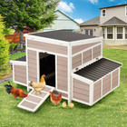 56  Outdoor Chicken Coop  Large Wooden Chicken Hutch Cage With 6 Nesting Boxes