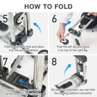 Small Carrying Travel Cart For Hand Luggage Japard  Loadable 22lbs Mini Folding