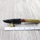 50 Cal Shell Casing Handle Obsidian Blade Ornamental Knife  9150  Mountain Man K