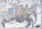 1880 Migeon Map - Siberia - Russia In Asia Arctic Ocean North Pole Tobolsk View