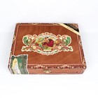 Flor De Las Antillas Torpedo Maduro Empty Wood Cigar Box 9  X 7  X 2 
