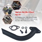 Mini Bike Exhaust Header Pipe For Predator 212cc 196cc Honda Gx160 Gx200 Go Kart