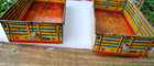Marx  lazy Day Farms  Stake Truck - Tin  Truck Bed Drawer Toy Lot