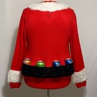 Ugly Christmas Sweater Santa Suit 6 Pack Drink Beer Holster Holder Mens Womens S