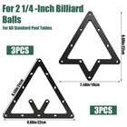 Gjinxi 6 Pcs Pool Ball Rack Set Magic Racks Sheet Billiards Black