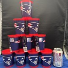New England Patriots Nfl Officially Licensed Banquet  16 Oz Plastic Cup Set Of10