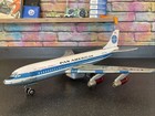 Vintage Tinplate Line Mar Toys Boeing 707 Battery Operated Jet Working 1960   s