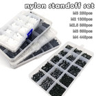 1 Box Plastic Nylon Hex Hexagon Spacer Column Standoff Screw Nut Washer Kit Set 