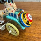 Vintage Wind Up Toy Boy On Bike Tricycle Ringing Bell 607   Ms710 Tin Litho Toy