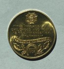 1935 Vfw National Home Christmas Good Luck Token Whitehead Hoag Medal Fire Coin
