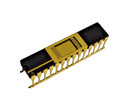 Chip Carrier Ceramic-gold C-dip 28 Pin 13-029-028 Silverglass